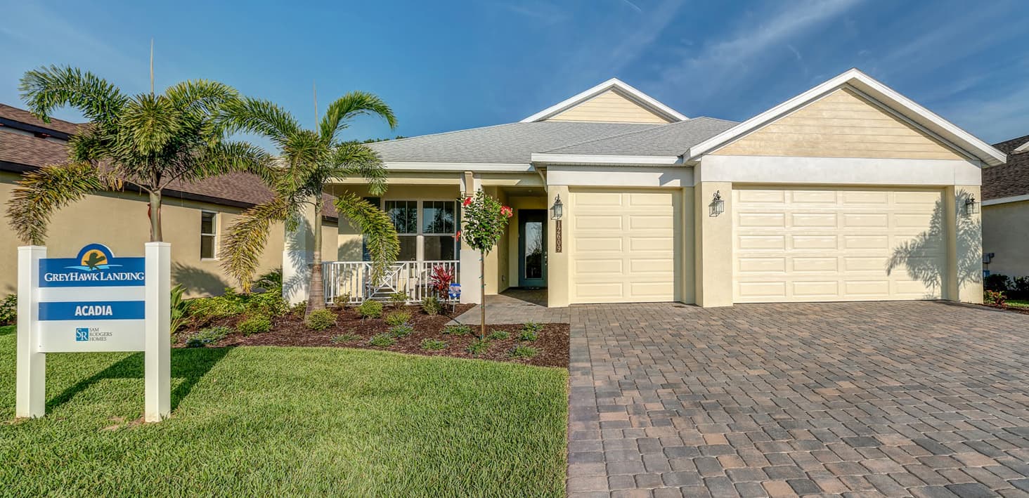 The Acadia model home exterior