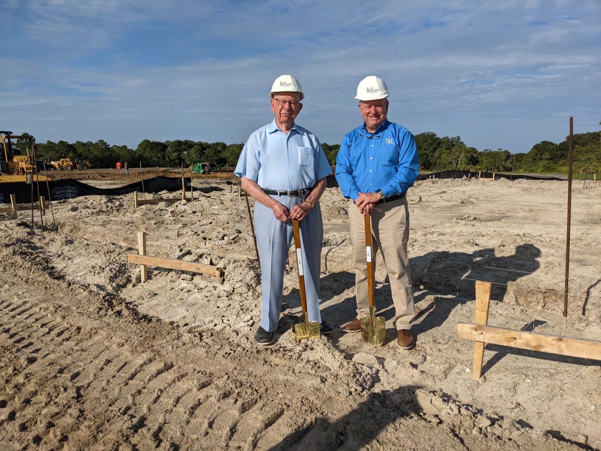 Gold shovels at the Gran Place at Wellen Park groundbreaking